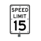 15mph Flashing Speed Limit Sign for Enhanced Safety